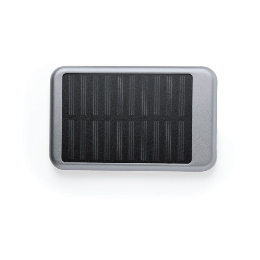Promotional Solar Power Banks Silver